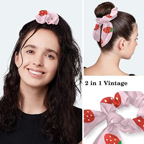 Heart Paw Print Surgical Scrub Cap With Buttons & Hair Bow  display picture 1